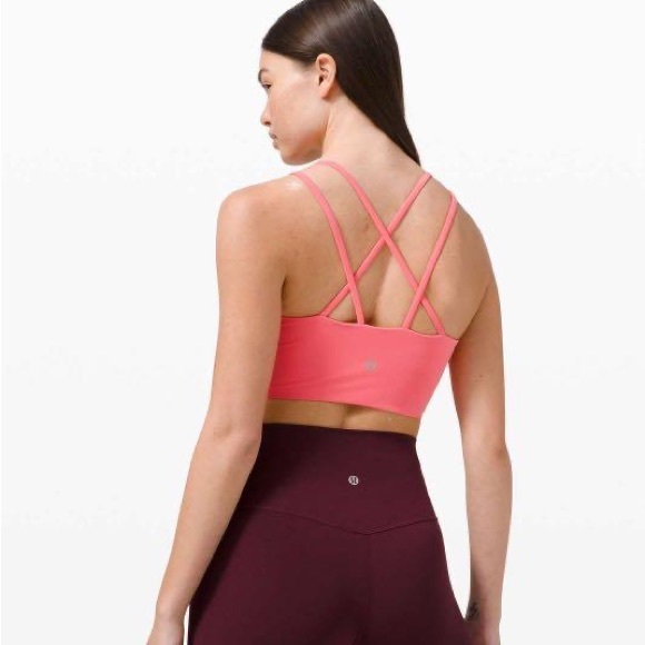 NWT Lululemon Like a Cloud Bra Long Line Pink Guava Sz 6 B/C Cup - Picture 2 of 12